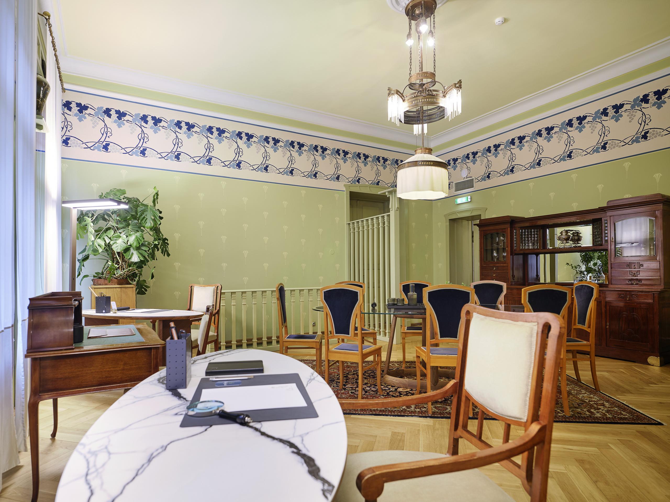 Villa Ammende Restaurant&Hotel Pärnu Esterno foto The interior of the Green Salon